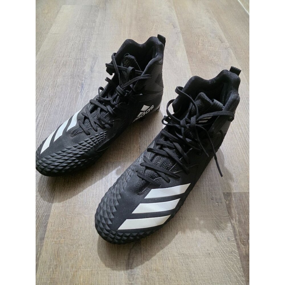 Adidas Freak High Cleats Men’s Size 11 Black White Molded Football Shoes B37101